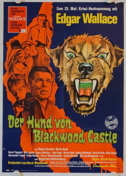 Der Hund von Blackwood Castle originales deutsches Filmplakat